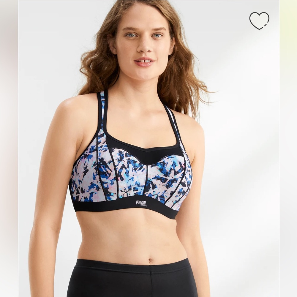Panache high impact underwire racerback sports bra sz 34J